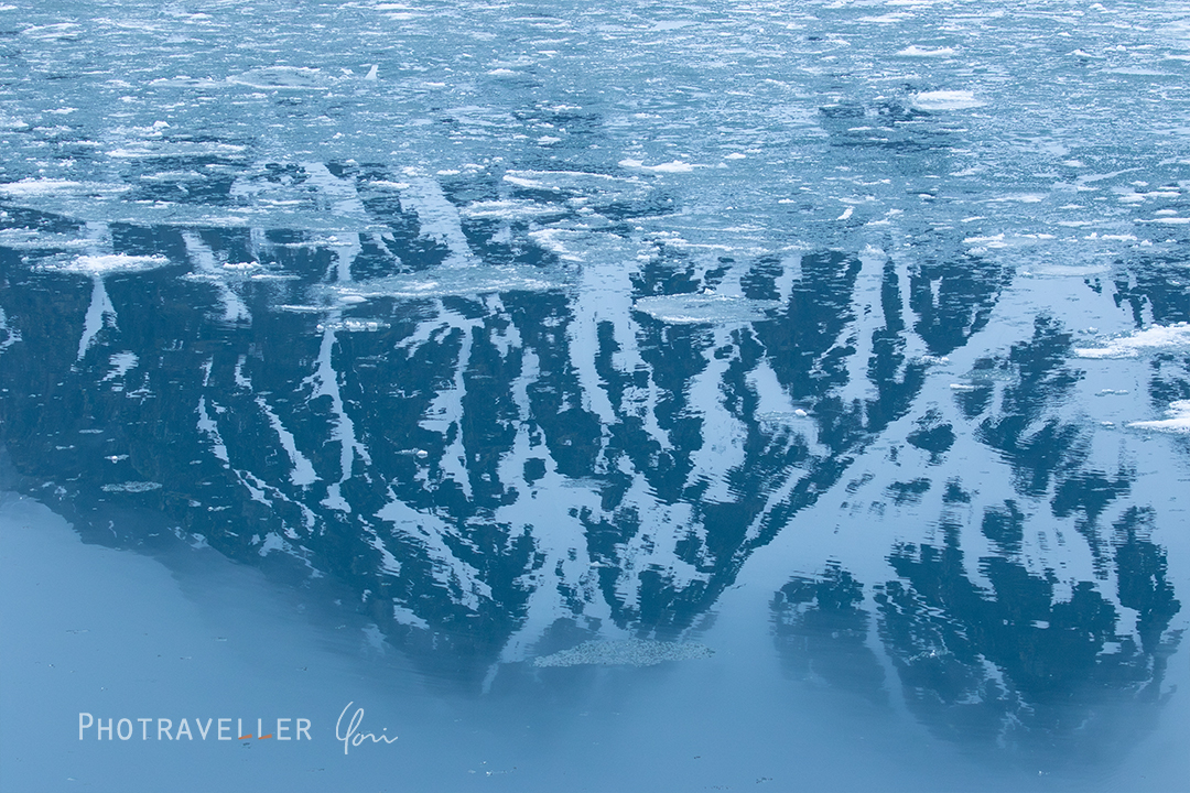 スヴァールバル_雪山リフレ